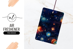 Swirling Galaxy Nebula Space Pattern Air Freshener Png Product Image 1