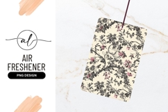 Floral pattern with gray leaves and pink flowers Product Image 1