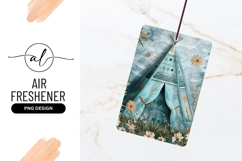 Turquoise Teepee Illustration with Floral and Botanical Product Image 1