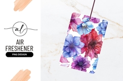Watercolor Floral Seamless Pattern Air Freshener Png Product Image 1