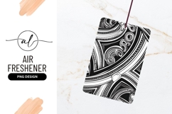 Black And White Polynesian Tribal Pattern Product Image 1