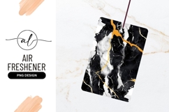 Black And White Marble With Gold Veins Product Image 1