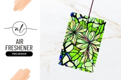 Green Floral Mosaic Seamless Pattern Air Freshener Png Product Image 1