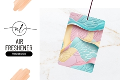 Pastel Abstract Layers Air Freshener Png Texture Product Image 1