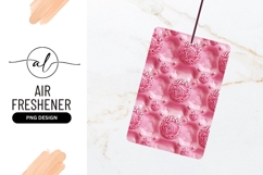 Pink Decorative Orbs Pattern Air Freshener Png Product Image 1