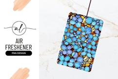 Blue Flower Stained Glass Air Freshener Png Product Image 1