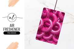 Glossy Pink Ring Shapes Overlapping Abstract Background Product Image 1