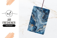 Abstract Blue and Gold Swirls Watercolor Texture with Veins Product Image 1