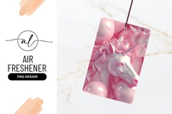 Pink Unicorns and Balloons in a Glossy Pastel Composition Product Image 1