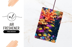 Colorful Underwater Scene with Coral Reef and Yellow Fish Product Image 1