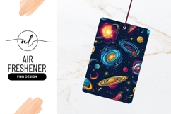 Vivid Cartoon Galaxy Planets And Stars Pattern Product Image 1