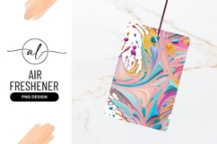 Abstract Pastel Paint Swirls And Splatters Design Product Image 1