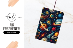 Psychedelic Space Seamless Pattern Planets Stars Cartoon Product Image 1