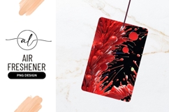Red Abstract Explosion Air Freshener Png Product Image 1