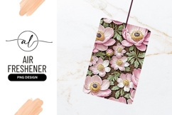 Pink Anemone Flowers On Wood Grain Background Product Image 1