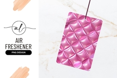 Glossy Pink Pattern Background Air Freshener Png Product Image 1