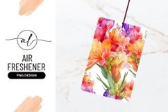 Vibrant Floral Illustration With Air Freshener Png Product Image 1
