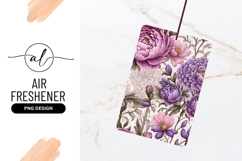 Floral Pattern With Pink And Purple Peonies Product Image 1