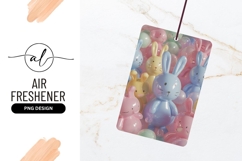 Pastel Easter Bunnies Cartoon Air Freshener Png Product Image 1