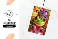 Colorful Cute Frog Collection Air Freshener Png Product Image 1