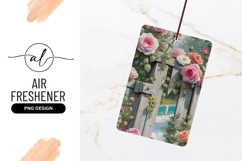 Rose Garden Over Wooden Gate Oil Painting Product Image 1