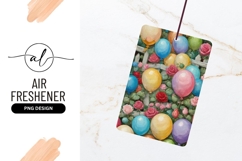 Balloons And Roses Garden Party Painting Style Product Image 1