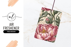 Detailed Illustration of Pink Tulips Air Freshener Product Image 1