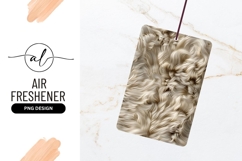 Beige and White Fur Texture with Wavy Lines and Light Shadow Product Image 1