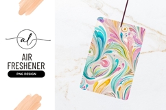 Abstract Watercolor Swirls in Pastel Colors on White Product Image 1