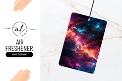 Colorful Nebula Space Art Fantasy Air Freshener Png Design Product Image 1