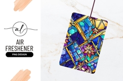 Colorful Floral Stained Glass Seamless Pattern Design Product Image 1