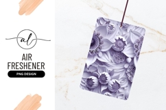 Abstract floral design in shades of white and lavender Product Image 1