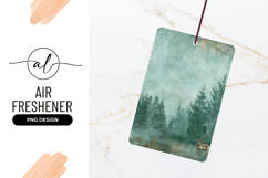 Moody Teal Forest With Deer Illustration Texture Product Image 1
