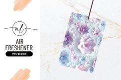 Pastel Paper Flowers Delicate Air Freshener Design Product Image 1