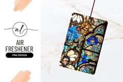 Ornate Stained Glass Window Detailed Artwork Air Freshener Product Image 1