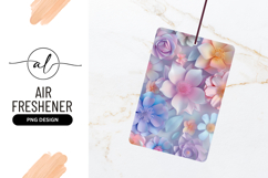 Pastel Floral Bloom Background For Air Freshener Product Image 1
