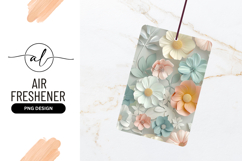 Pastel Paper Flowers Background Air Freshener Concept Product Image 1