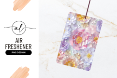 Pastel Floral Background Delicate Paper Flowers Design Product Image 1