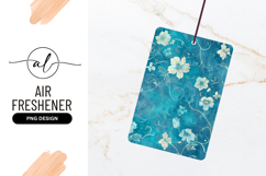 Teal Floral Pattern With Delicate White Flowers Product Image 1