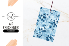 Light Blue Floral Repeating Pattern Background Product Image 1