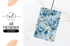 Blue Floral Pattern Air Freshener Surface Design Product Image 1