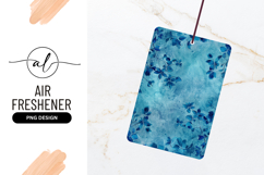 Blue Floral Pattern Grunge Air Freshener Texture Product Image 1