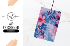 Pink And Blue Watercolor Floral Botanical Pattern Product Image 1