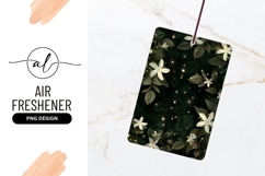 Dark Floral Illustration with White Flowers Leaves Product Image 1