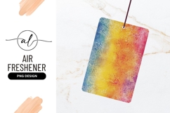Watercolor Background with White Floral Details in Rainbow Product Image 1