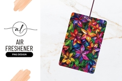 Colorful Stained Glass Floral Pattern with Vibrant Petals Product Image 1