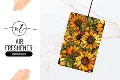 Stained Glass Sunflowers with Yellow Orange Petals Product Image 1