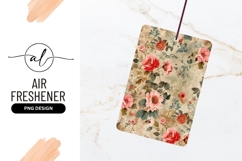 Vintage Floral Pattern with Pink and Red Roses Product Image 1