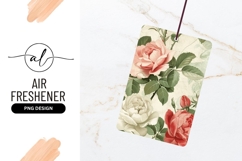 Vintage Floral Illustration of Roses in Pink Red and White Product Image 1