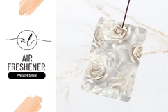 Close up of white roses and petals floral background texture Product Image 1